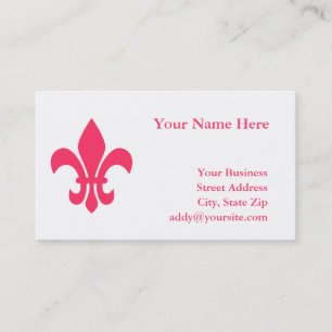 Fleur de Lis visitkort