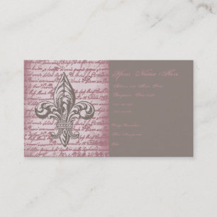 Fleur de Lis Visitkort