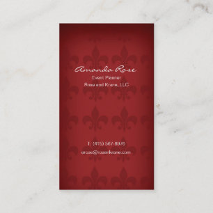 Fleur de lis visitkort