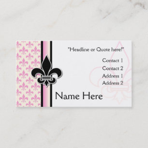 Fleur de Lis Visitkort