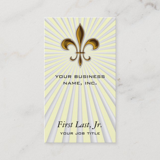 Fleur De Lis Visitkort (Framsida)