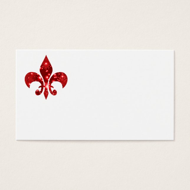 Fleur de Lis Visitkort (Framsidan)