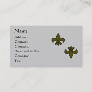 Fleur de Lis visitkort
