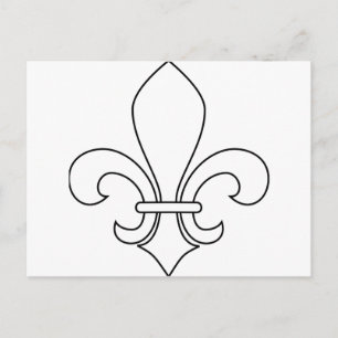 Fleur-de-lis Vykort