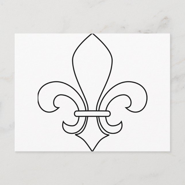 Fleur-de-lis Vykort (Framsida)