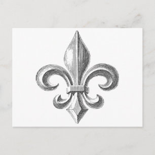 Fleur de Lis Vykort