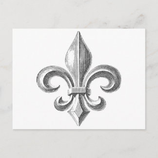 Fleur de Lis Vykort