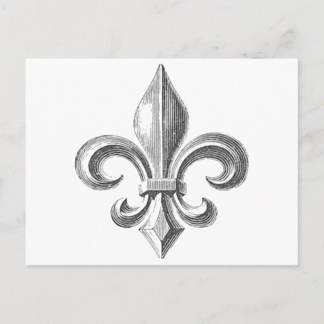 Fleur de Lis Vykort (Framsida)