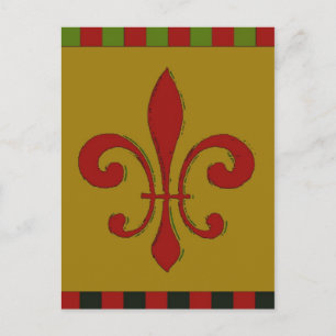 Fleur De Lis Vykort