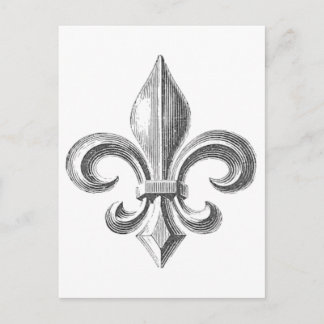 Fleur de Lis Vykort