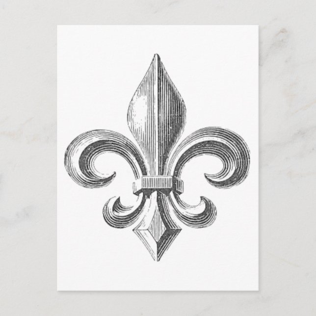 Fleur de Lis Vykort (Framsida)