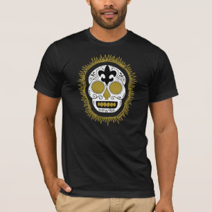 Fleur De Lis Whodoo sockerskalle Tee Shirt