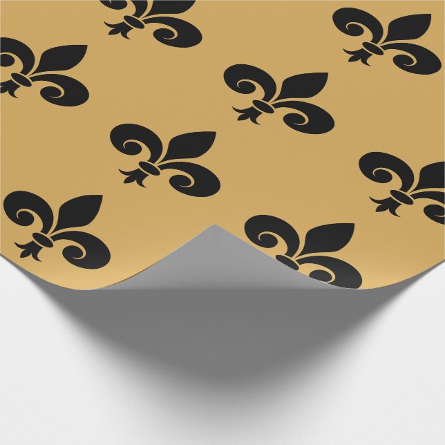 Fleur De Lis Wrapping Papper Presentpapper (Hörn)