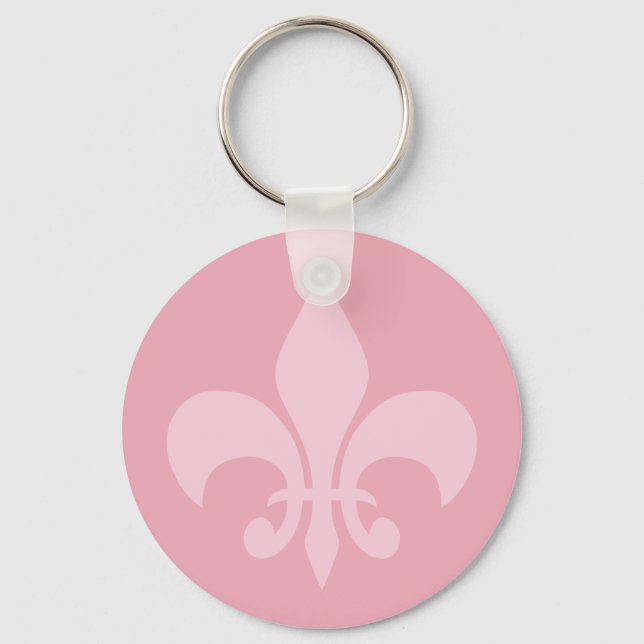 Fleur de Lise-Nyckelringen i Söt Pinks Nyckelring (Framsida)