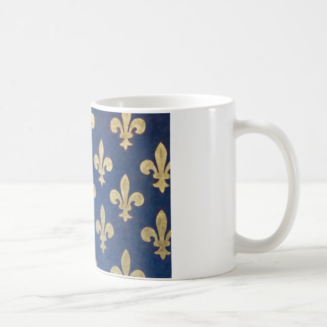 Fleur-de-lisen eller fleur-den-lys kaffemugg (Höger)