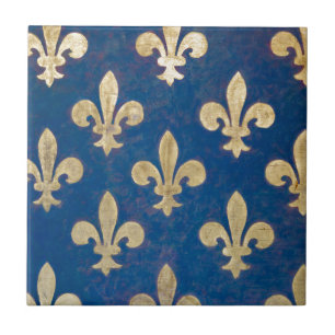 Fleur-de-lisen eller fleur-den-lys kakelplatta