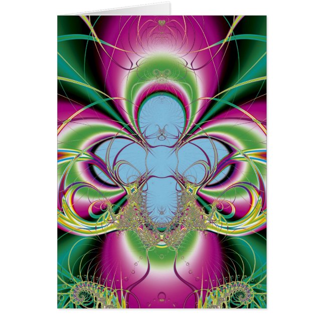 Fleur-de-luce Hälsningskort (Framsidan)