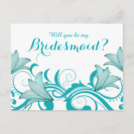 Fleur de Lyrica, kommer du att bli min Bridesmaid? Inbjudningar
