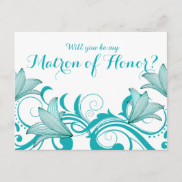 Fleur de Lyrica Matron of Honor Request | Totalt Inbjudningar
