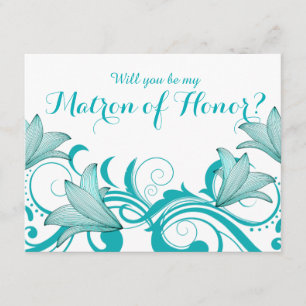 Fleur de Lyrica Matron of Honor Request   Totalt Inbjudningar