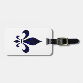 Fleur De Lys Bagage märkre (tillfoga din kontakt Bagagebricka