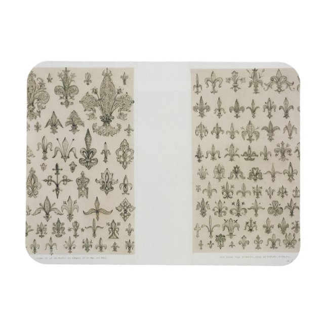 Fleur de Lys-design från alla åldrar och från alla Magnet (Horisontell)