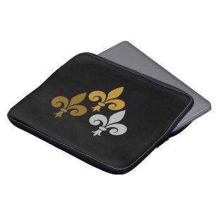 Fleur de Lys Electronics Bag Laptop Fodral