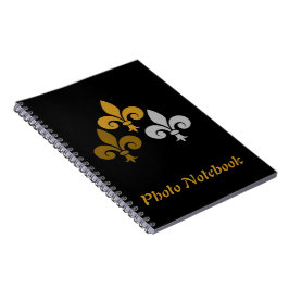 Fleur de Lys Spiral Photo Notebook Anteckningsbok