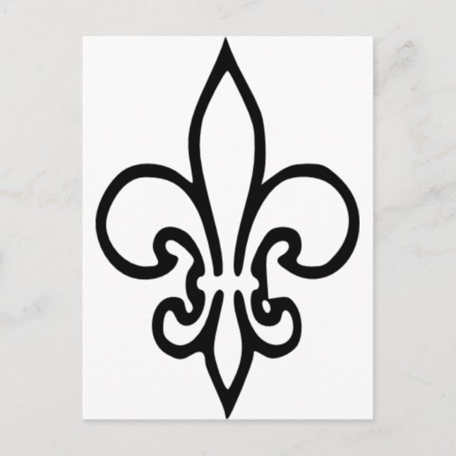 Fleur de lys vykort (Framsida)