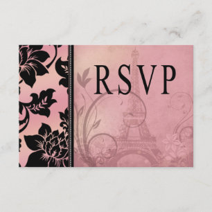 Fleur de Paris Eiffel Torn OSA rosa Kort