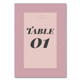 Fleur de Satin Bordsnummer