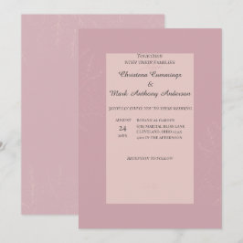 Fleur de Satin Bröllop Inbjudningar