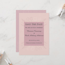Fleur de Satin Bröllop Save The Date-kort Inbjudningar