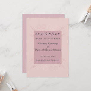 Fleur de Satin Bröllop Save The Date-kort Inbjudningar