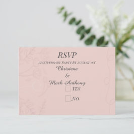 Fleur de Satin Bröllopsjubileum OSA Kort