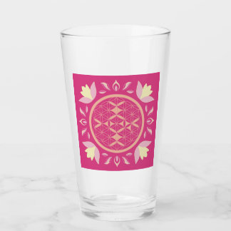 fleur de vie glaskopp