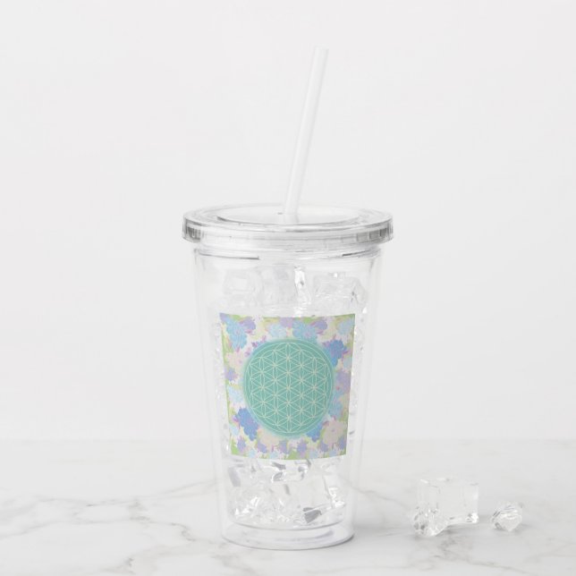 fleur de vie, take away mugg (Baksida Ice)