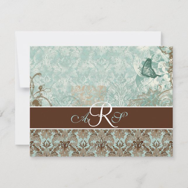 Fleur di Lys Damask - OSA Response Card (Framsida)