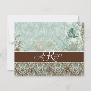 Fleur di Lys Damask - OSA Response Card Kort