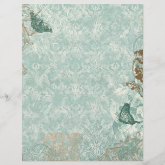 Fleur di Lys Damask - Stationery & Recipe lakan