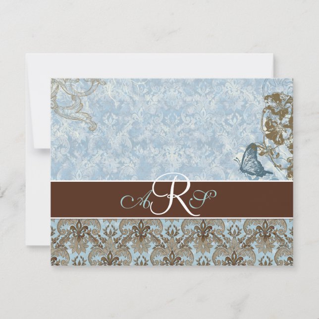 Fleur di Lys Damask vs. 2 - OSA Response Card (Framsida)