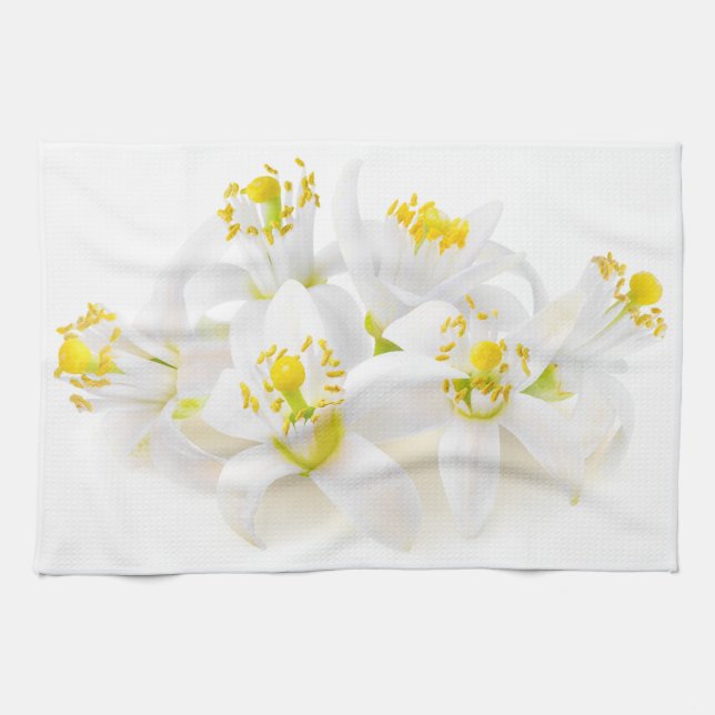 Fleur d'oranger kökshandduk (Horisontell)