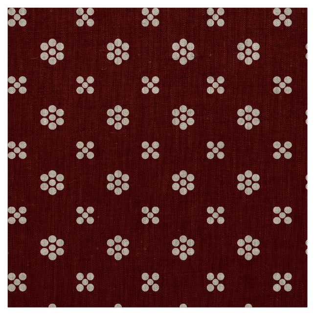Fleur Dot - Burgunder Tyg (Provkarta)