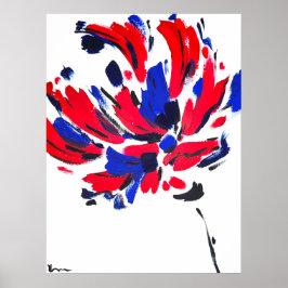 Fleur éclatée poster