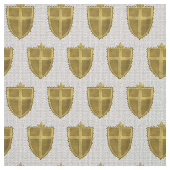 Fleur Family Crest Surname Fabric Tyg (Prov)