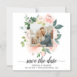 Fleur Jolie Blommigt Bröllop spara datum Magnetisk Inbjudningskort