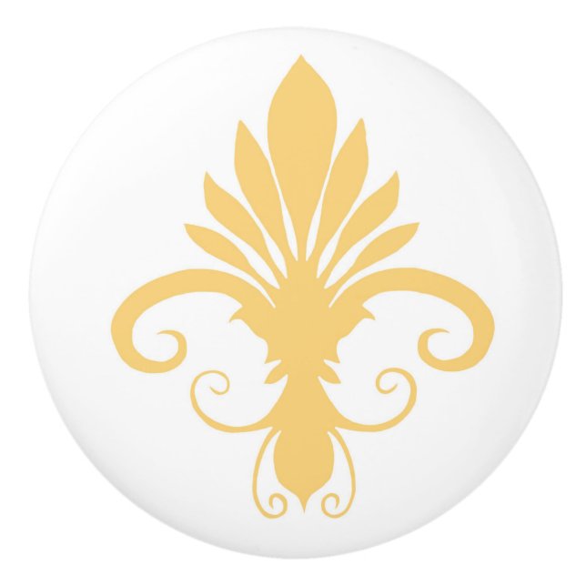 Fleur Lily Guld Knopp (Framsidan)