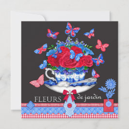 Fleur Porcelain Kopp Card Julkort
