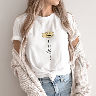 Fleur sauvage avec le mot Kärlek - KÄRLEK Wildblom T Shirt