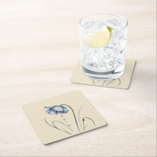 fleur solitaire qui pleure underlägg papper kvadrat